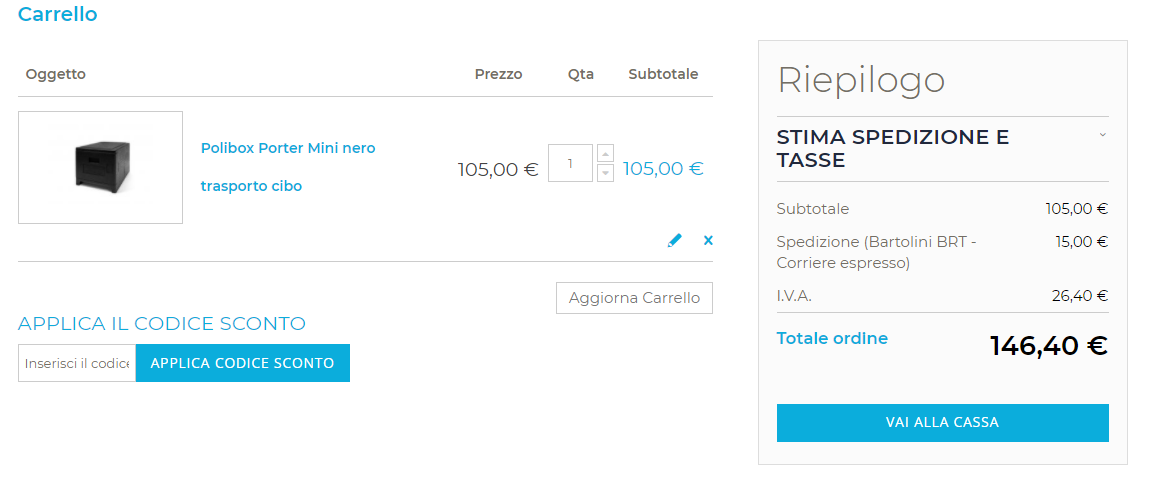 Carrello Polibox ilwebcreativo web agency Ecommerce Checkout Design